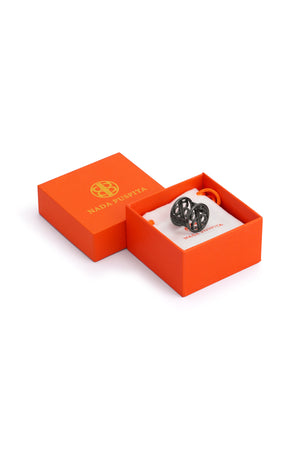 Vivetta Ring Brooch - Black