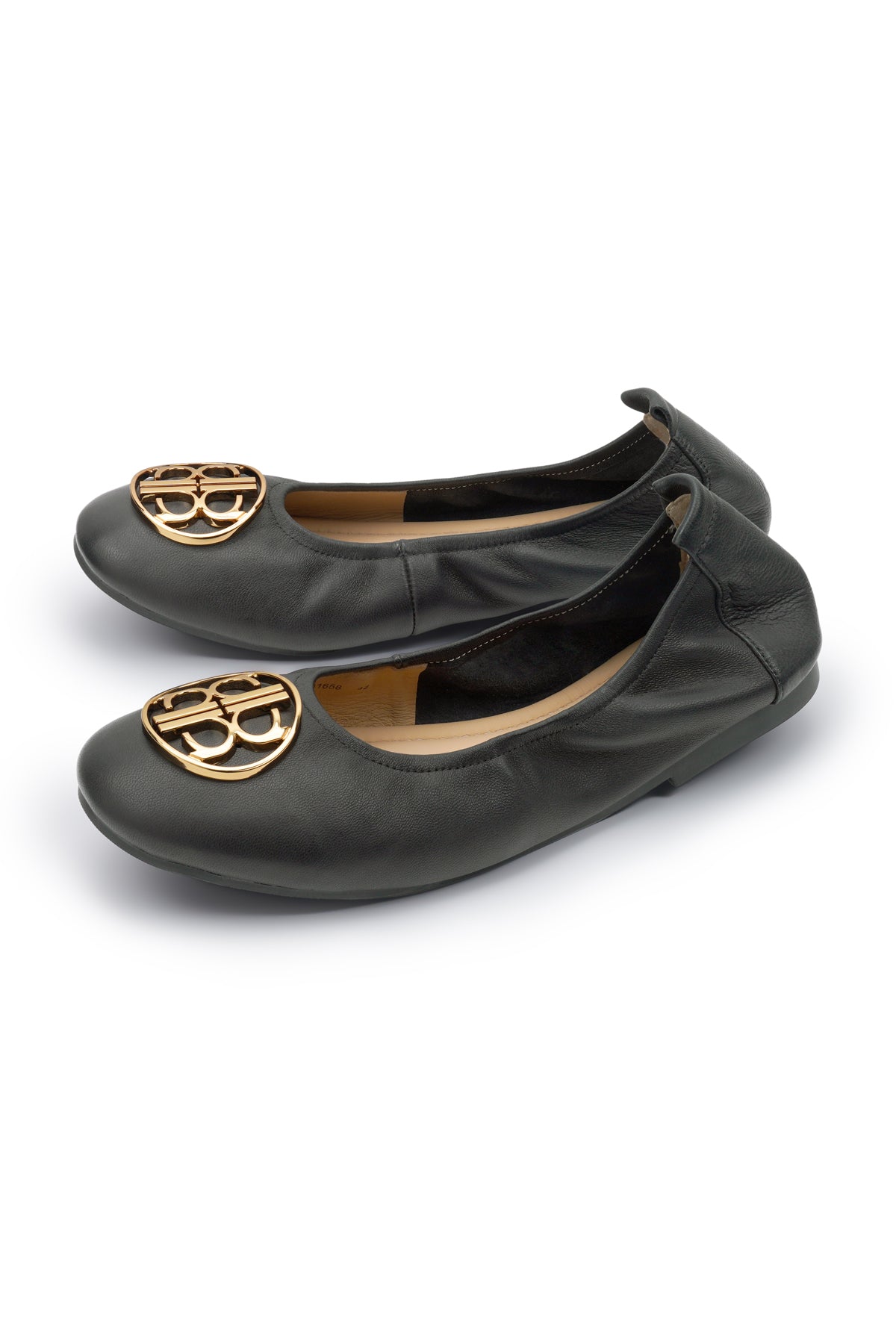 Roll Up Ballet Shoes - Black