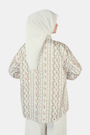 Romantic Eid Basic Shirt - Cream