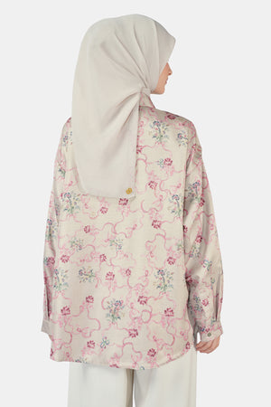 Romantic Eid Basic Shirt - Ash Grey