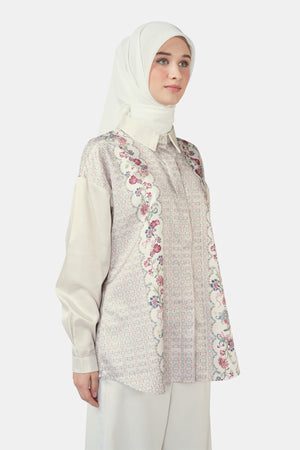 Romantic Eid Basic Shirt - Ivory