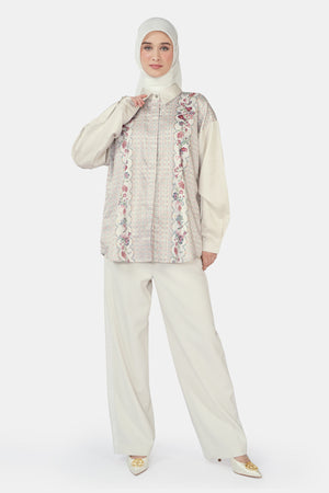 Romantic Eid Basic Shirt - Ivory