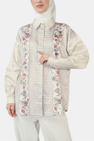 Romantic Eid Basic Shirt - Ivory