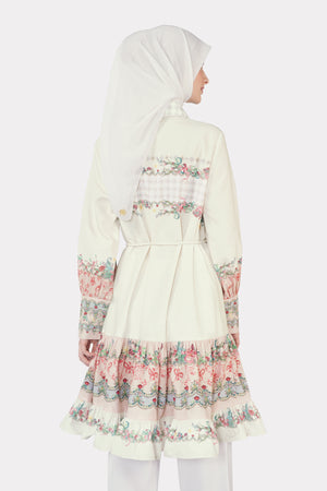 Romantic Eid Tunic - Cream
