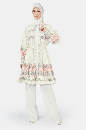 Romantic Eid Tunic - Cream