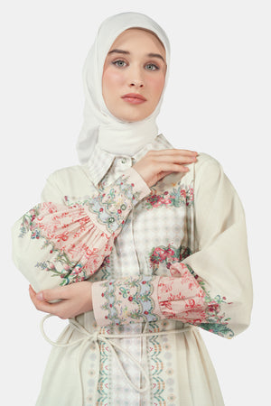 Romantic Eid Tunic - Cream