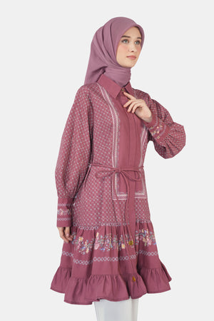 Romantic Eid Tunic - Maroon