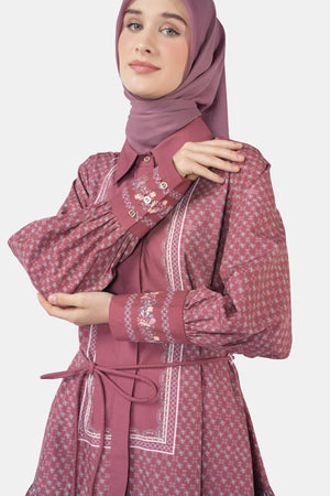 Romantic Eid Tunic - Maroon