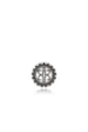 Royal Round Brooch - Antique Silver