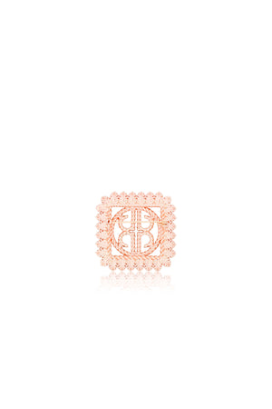 Royal Square Brooch - Rose Gold