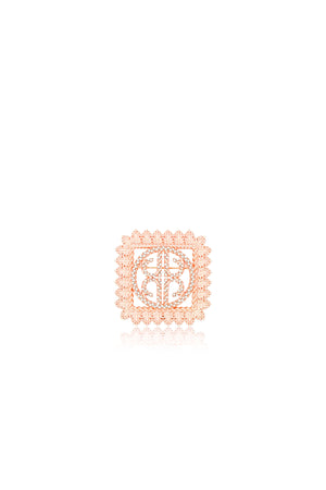 Royal Square Brooch - Rose Gold