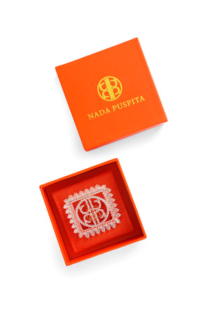 Royal Square Brooch - Rose Gold