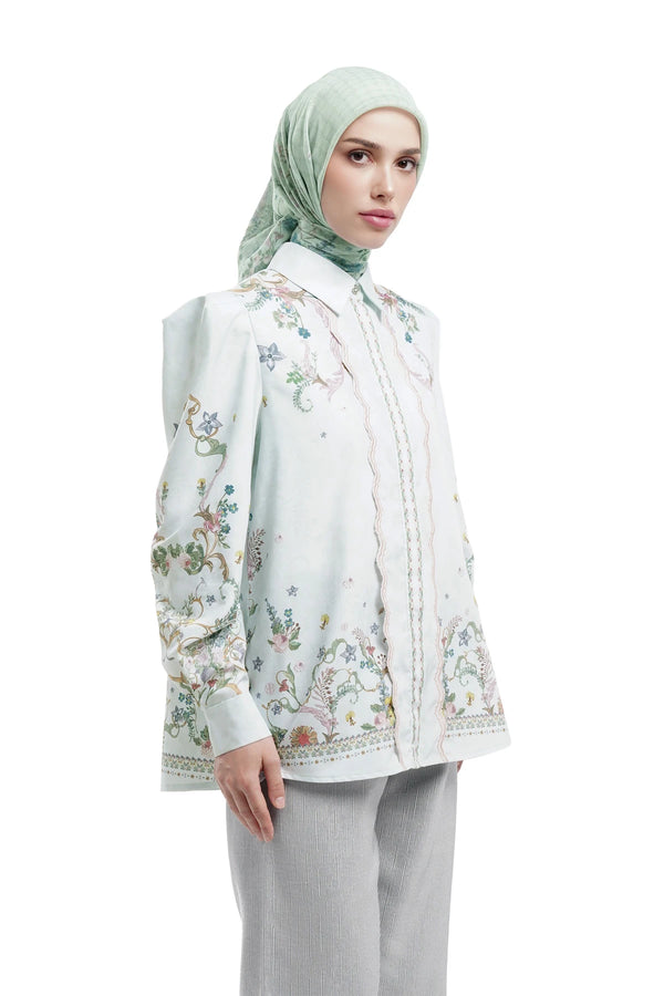 Serenata Embroidery Shirt - Ivory
