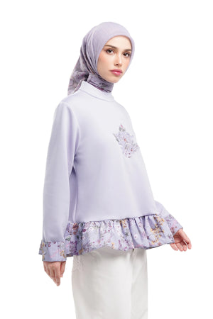Serenata Knit Blouse - Lilac