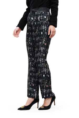 Serenata Pleats Pants - Black