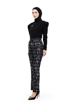 Serenata Pleats Pants - Black