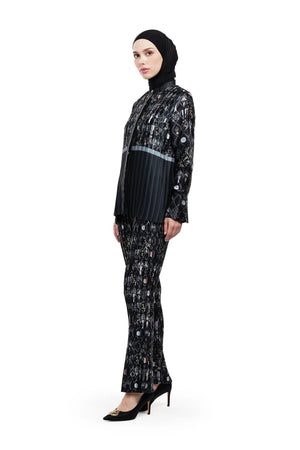 Serenata Pleats Shirt - Black
