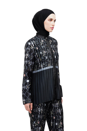 Serenata Pleats Shirt - Black