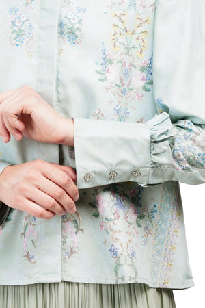 Serenata Ruffle Shirt - Mint
