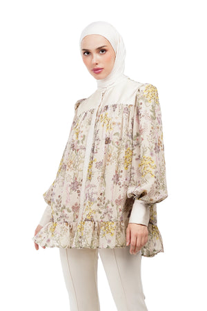Serenata Tiered Shirt - Cream