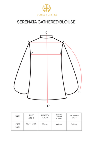 Serenata Gathered Blouse - Black