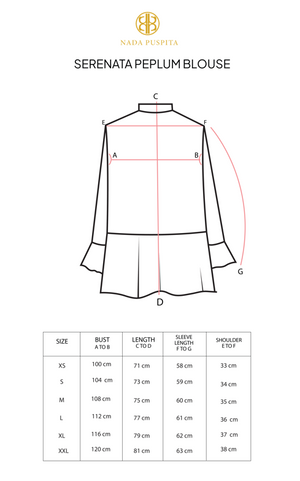 Serenata Peplum Blouse - Cream