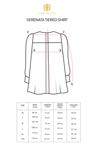 Serenata Tiered Shirt - Cream