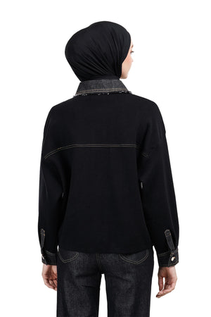 Sherina Knit Jacket - Black