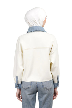 Sherina Knit Jacket - Ivory