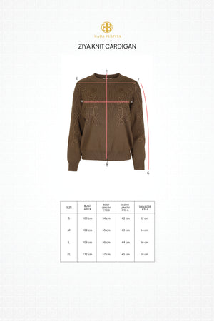 Ziya Knit Cardigan - Brown