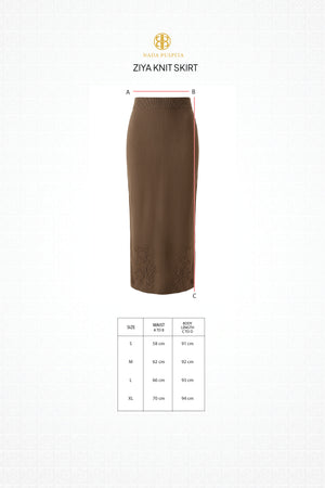 Ziya Knit Skirt - Brown