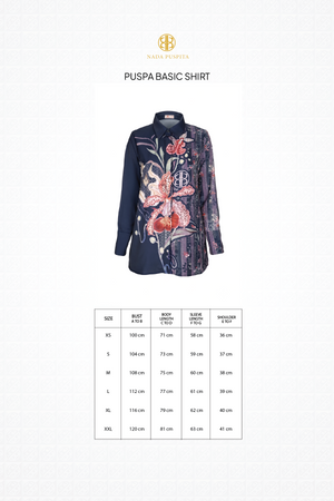 Puspa Basic Shirt - Navy
