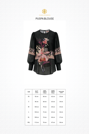 Puspa Blouse - Black
