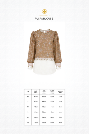 Puspa Blouse - Brown