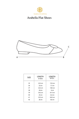Arabella Flat Shoes - Black