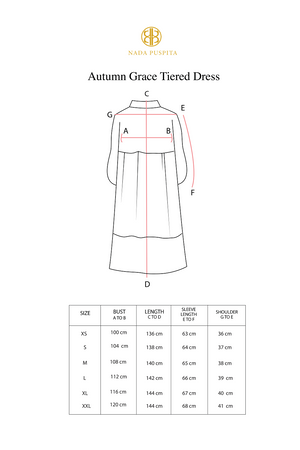 Autumn Grace Tiered Dress - Black