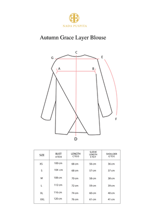 Autumn Grace Layer Blouse - Black