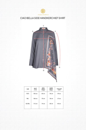 Ciao Bella Side Handkerchief Shirt - Rustic Blue