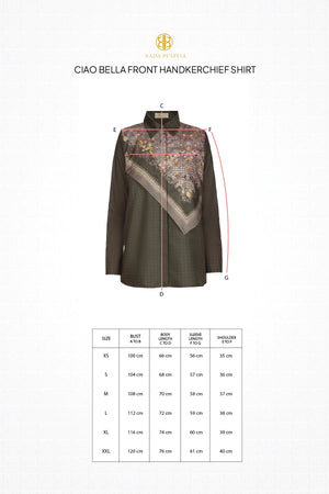 Ciao Bella Front Handkerchief Shirt - Brown