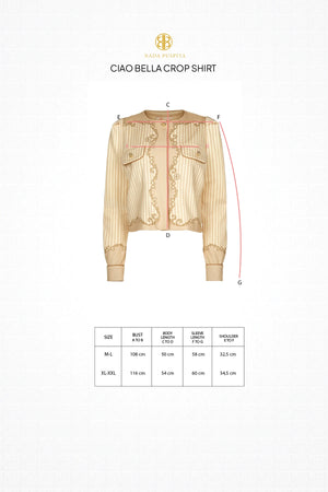 Ciao Bella Crop Shirt - Rustic Yellow