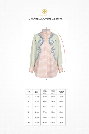 Ciao Bella Oversize Shirt - Green Blush