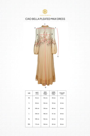 Ciao Bella Pleated Maxi Dress - Rustic Yellow