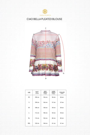 Ciao Bella Pleated Blouse - Pink