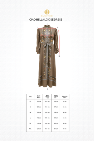 Ciao Bella Loose Dress - Brown