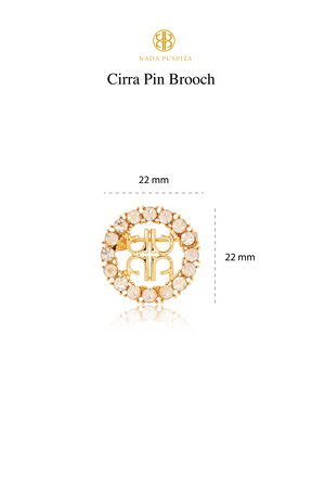 Cirra Pin Brooch - Gold