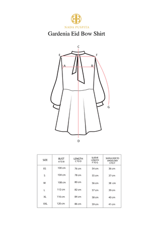 Gardenia Eid Bow Shirt - Pearl