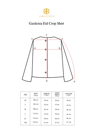 Gardenia Eid Crop Shirt - Beige