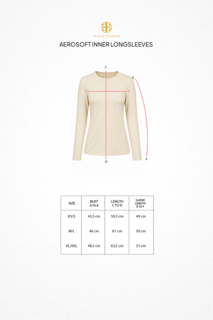 Aerosoft Inner - Long Sleeves - Ivory