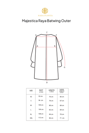 Majestica Raya Batwing Outer - Ivory