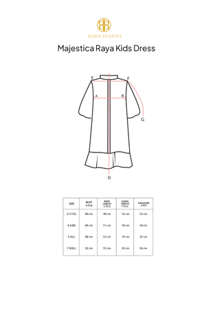 Majestica Raya Kids Dress - Black